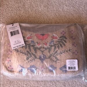 Beaded Frannie Mini Shoulder Bag in Paradise Cream Stripe.